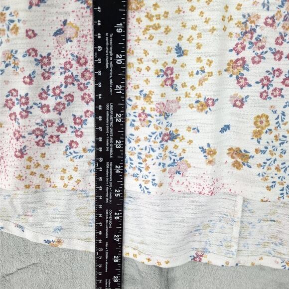 Womens Top Medium Boho Floral Cottagecore Crochet Dainty Feminine Bloomcore - Picture 4 of 7